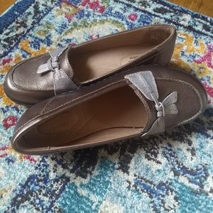 Clarks Leather Flats